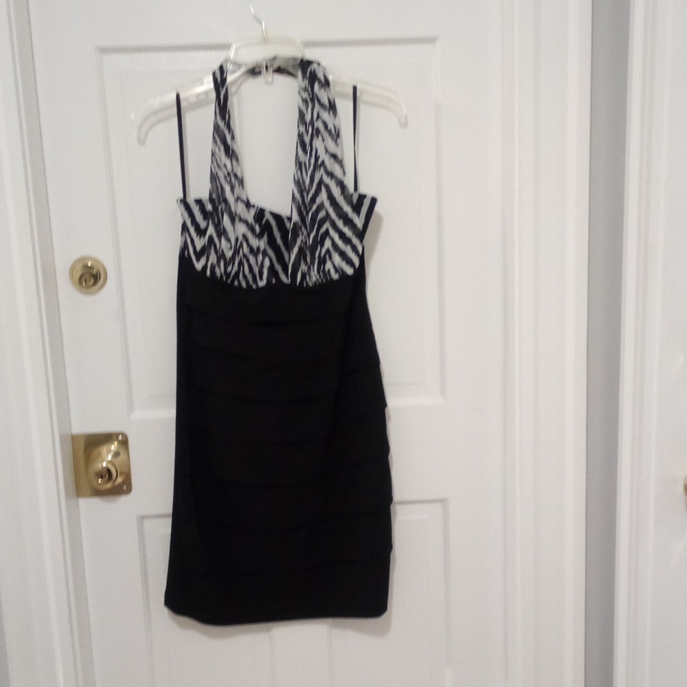 Black slinky dress